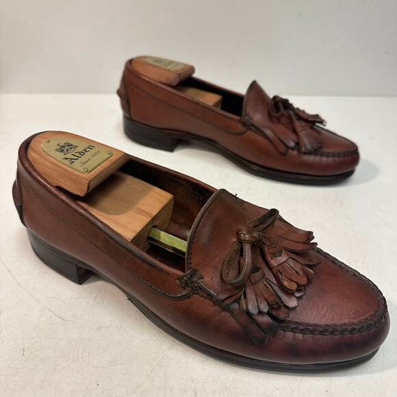 RESOLED Rancourt & Co. x Polo Ralph Lauren Tassel Loafers Bench Made USA 9.5 D main image 5